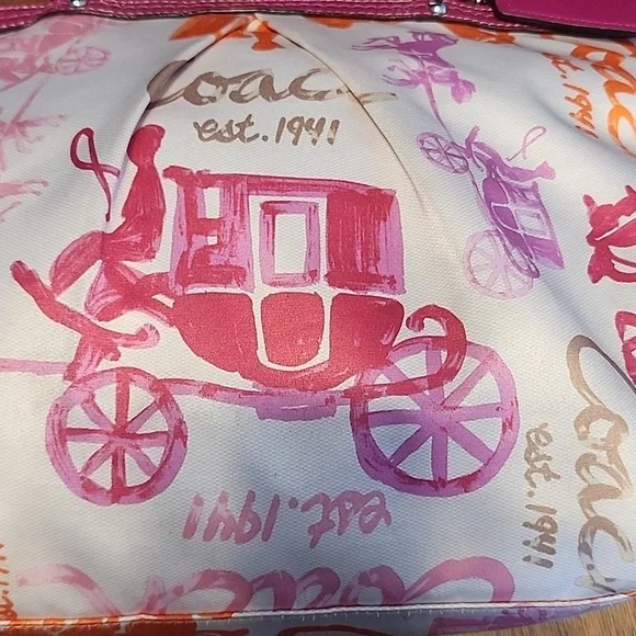 Coach Horse and Carriage Pink 1941 Shoulder Bag - Picture 16 of 16